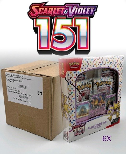 Pokemon Scarlet & Violet: 151 Alakazam EX Box