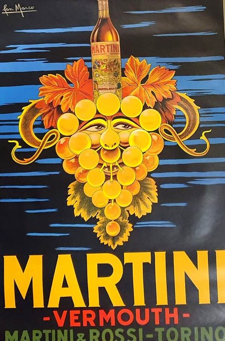 San Marco - Martini Vermouth - Manifesto originale anni '60