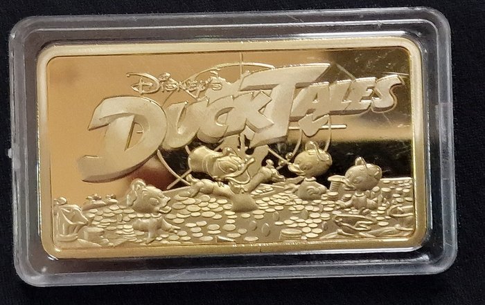Uncle Scrooge - 1 Coin - Walt Disney Ducktales Gold Plated Bar - Limited Edition - (2000)
