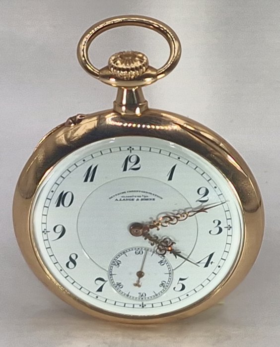 A. Lange & Söhne - Deutsche Uhrenfabrikation Glashütte - 14K Gold Lepine Taschenuhr Nr. 75593 - Homme - i/S um 1910