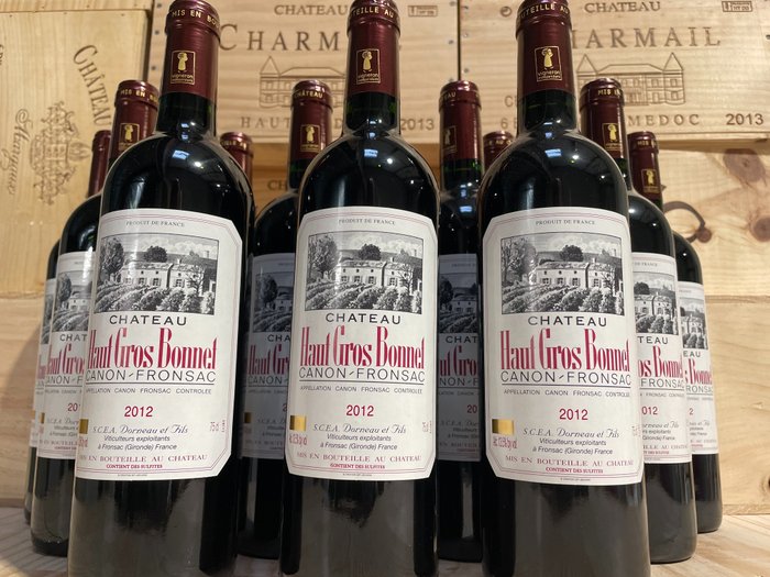 2012 Chateau Haut Gros Bonnet 'Cuvée Vieilles Vignes' - Canónigo Fronsac - 12 Botellas (0,75 L)