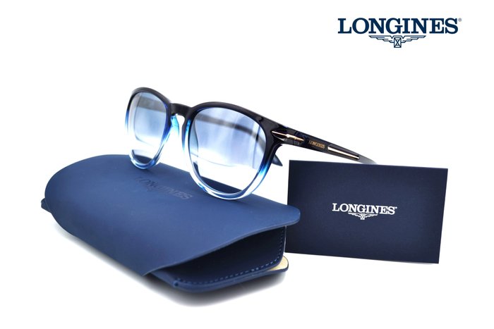 Other brand - Longines ® - LG0001H 92X - Black & Blue Acetate Design - Golden Details -  Unusual & *New* - Lunettes de soleil