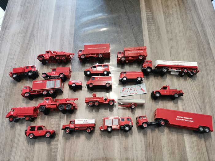 Solido - 1:43 - lot de 20 véhicules de pompiers - Catawiki