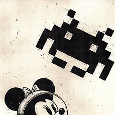 AE (XX) - “Minnie & Invader”, (2023) - Signed, numbered & CoA Comic Art