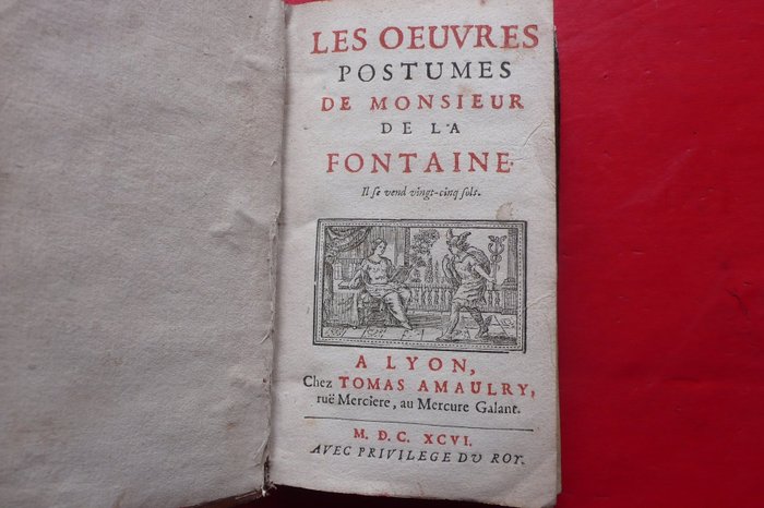 Jean de La Fontaine - Les Œuvres Posthumes - 1696