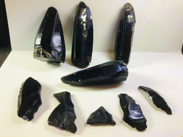 Néolithique Obsidienne Obsidienne - Outils/lames/grattoirs/pierres
