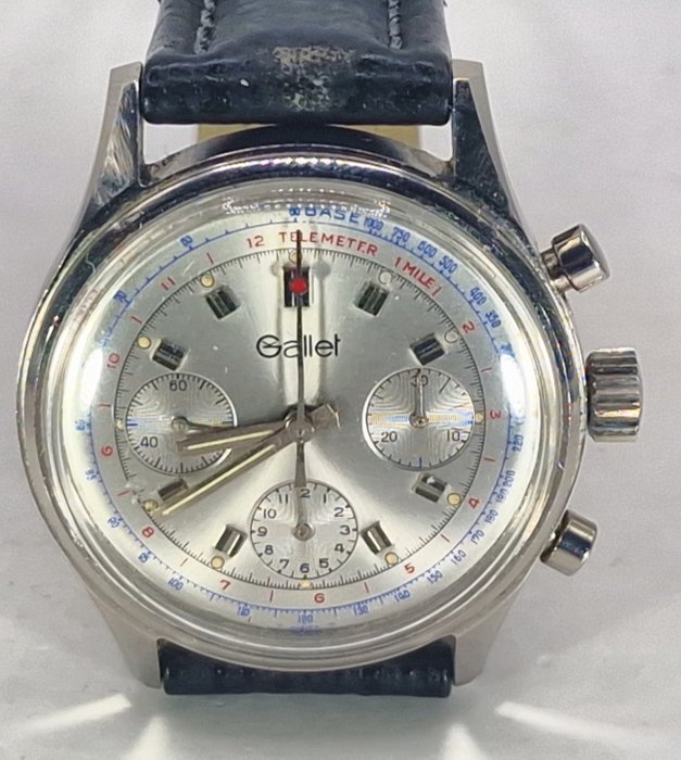 Gallet & Co. - La Chaux-de-Fonds - Chronograph - Kaliber Valjoux 726 - Mężczyzna - Szwajcaria około 1960 roku