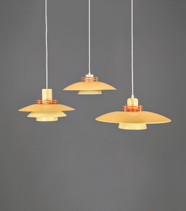 Top-Lamper - Lampe (3) - Set van 3 Deens design lampen - Métal - Catawiki