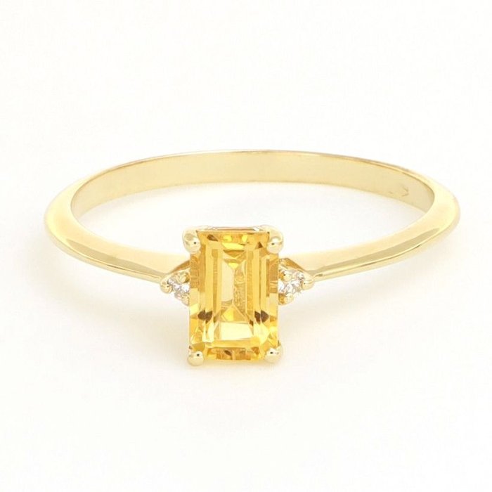 Sem preço de reserva - Anel - 18 K Ouro amarelo Diamante