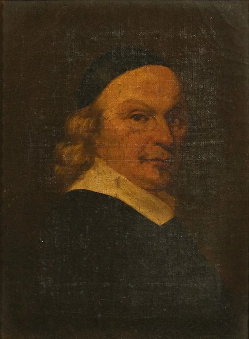 Escuela holandesa (XVII), Manera de Ferdinand Bol - Retrato de matemático