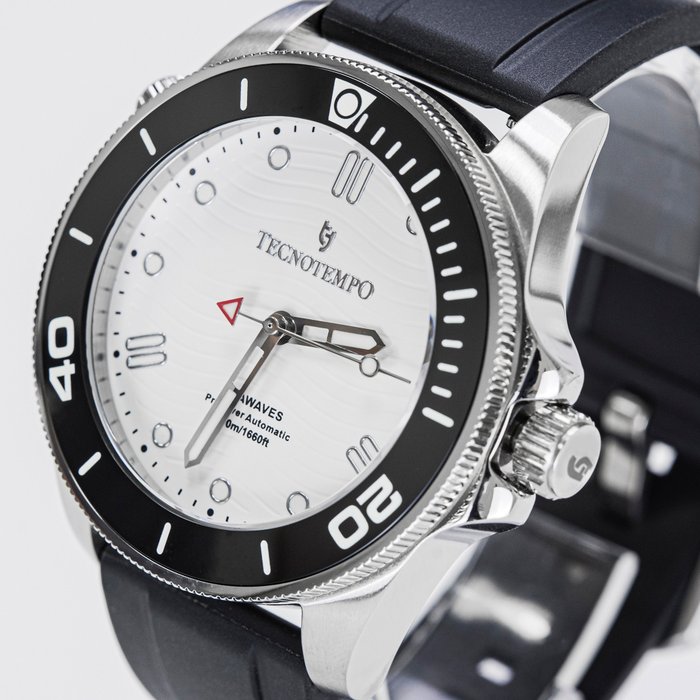 Tecnotempo® - Pro Diver Automatic 500M WR - "SEAWAVES" Limited Edition - TT.500.SWRW - Mænd - 2011-nu