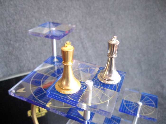 Franklin Mint - Jogo de xadrez de Star Trek - Banhado a ouro e