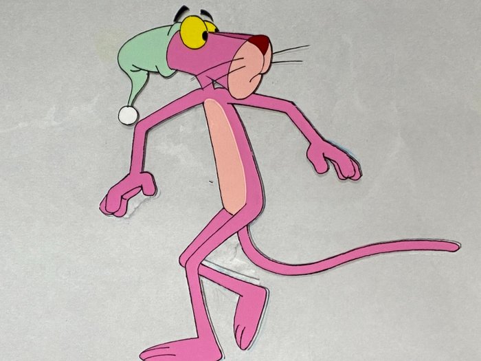 The Pink Panther Show (1970) - Original Animation Cel & Pencil Drawing of The Pink Panther - Friz Freleng