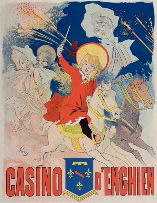 Jules Chéret (1836-1932) - Les Maîtres de l’Affiche : Casino d'Enghien