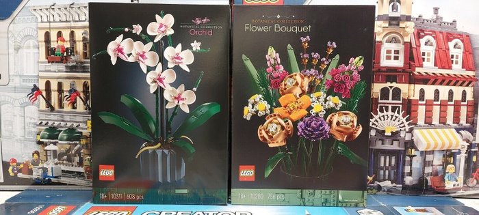 LEGO - Icons - 10311 - 10280 - Lego Orchidea / MISB - Bouquet di fiori /  MISB - Italy - Catawiki