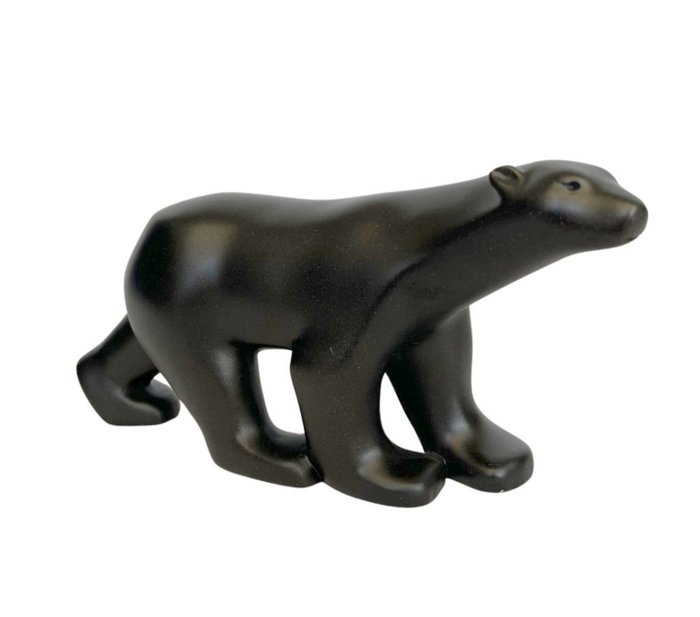 Pompon - Figurine - Polar bear - bronze - Resin/ Polyester