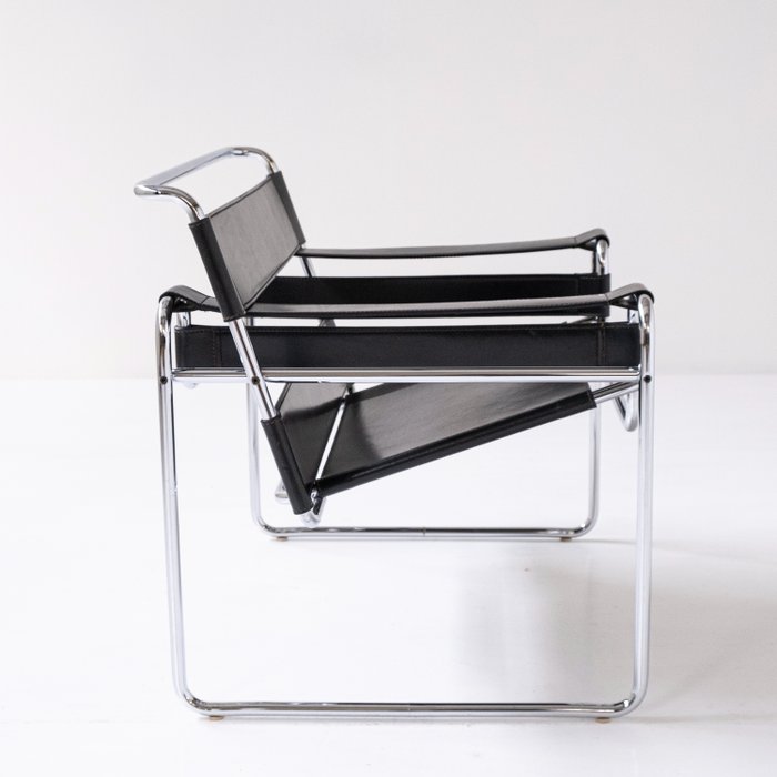 Knoll - Marcel Breuer - Fauteuil - Wassily Stoel - Leder, Staal