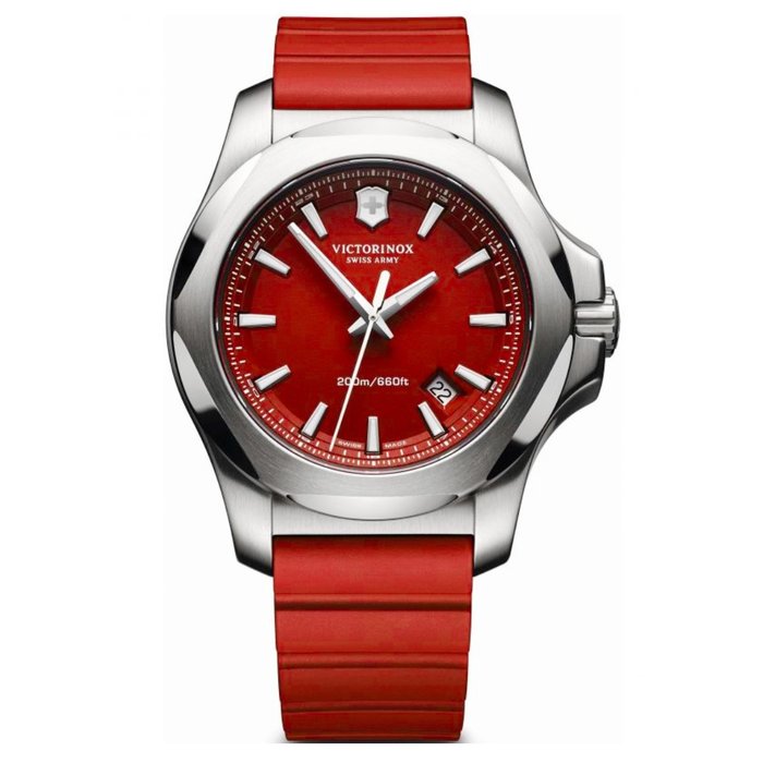 Victorinox - 沒有保留價 - 男士 - I.N.O.X 紅色錶盤橡膠錶帶 241719.1“無保留價”