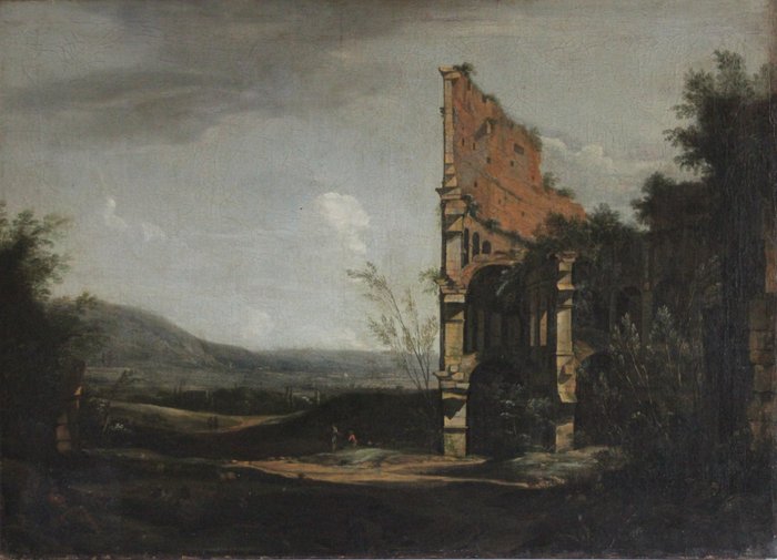 Bernardo Bellotto (1722-1780), Cerchia - Paesaggio con rovine