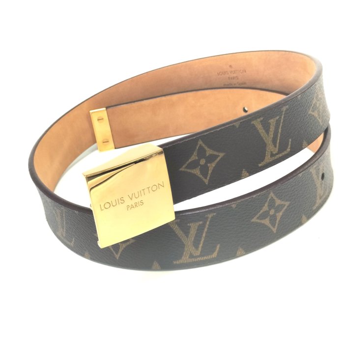 Louis Vuitton Monogram Square Buckle Belt