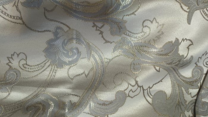 San Leucio prezioso tessuto damascato setificato italiano 270x260 cm Estilo império - Têxtil  - 270 cm - 260 cm