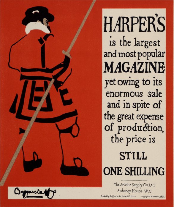 Beggarstaff - Harper's Magazine
