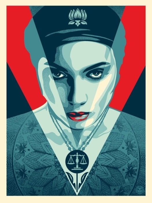 Shepard Fairey (OBEY) (1970) - Justice Woman (Red)