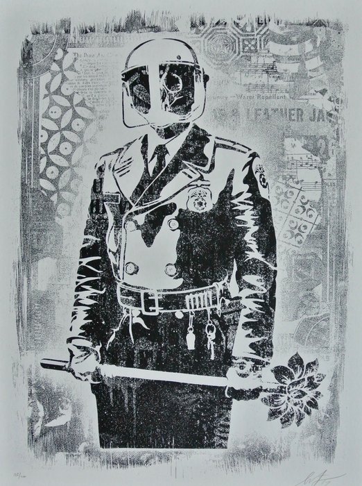 Shepard Fairey (OBEY) (1970) - My Florist is a Dick Stencil Series + Bonus