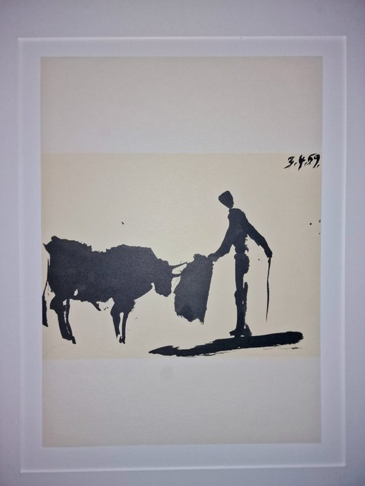 Pablo Picasso (1881-1973) - Lance de muleta 3.4.59. 1ª edición 1961, Toros y toreros