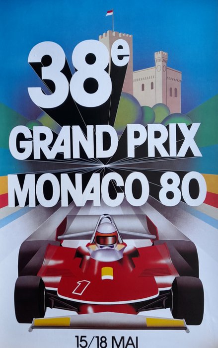 Jacques Grognet - Grand Prix Monaco 15-18 mai 1980 - Prix automobile