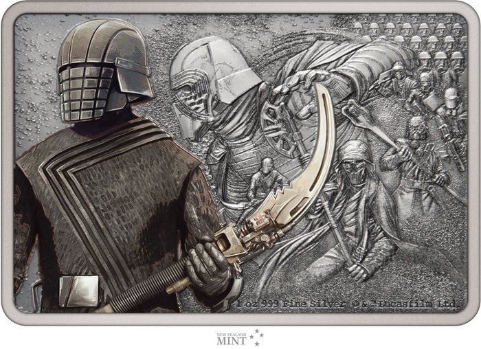 Niue. 2 Dollars 2021 Star Wars - Guards of the Empire - Knights of Ren™, 1 Oz (.999)