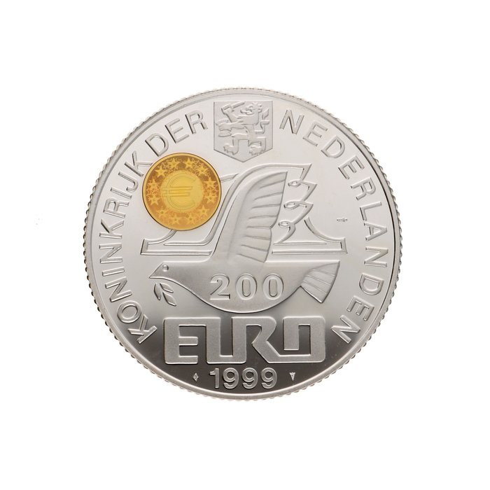 Netherlands. 200 Euro 1999 "Berlijn Kinebar" 5 Oz