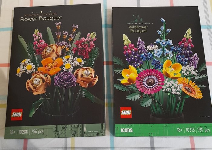 Lego - Icons - 10313 - 10280 - LEGO Boquet di fiori di campo