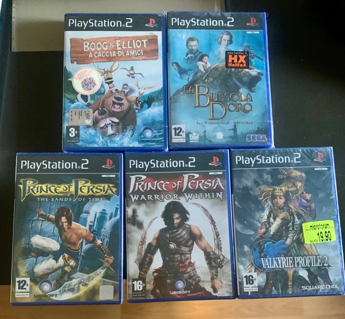 Sony Playstation 2 (PS2) - Prince of Persia, Valkyrie Profile & more -  Video games (5) - In original sealed box - Catawiki