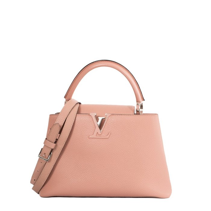 Louis Vuitton - Authenticated Capucines Handbag - Leather Red Plain for Women, Good Condition