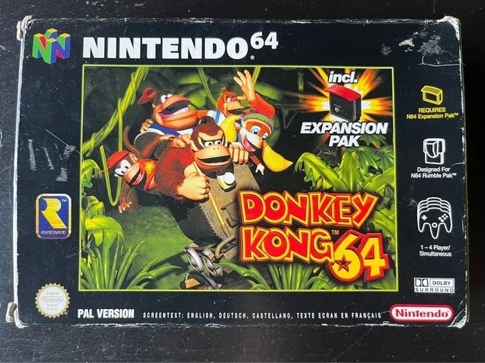 Nintendo - Donkey Kong Nintendo 64 game Boxed - Videojáték (1) - Eredeti dobozban