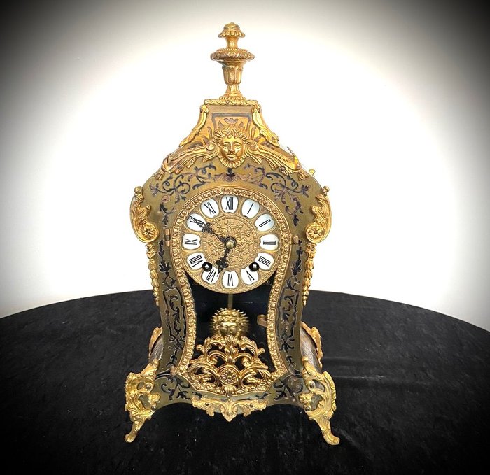 Orologio Boulle - Intarsio intarsiato con ottone - Metà del XX secolo - Senza prezzo di riserva