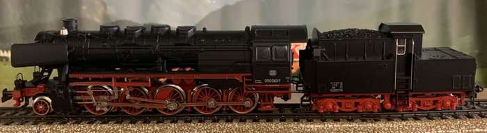 Märklin H0 - 3084/7226 - Locomotiva a vapore con tender, Quadro di comando - Br 050 con tender cabinato e set fumo - DB