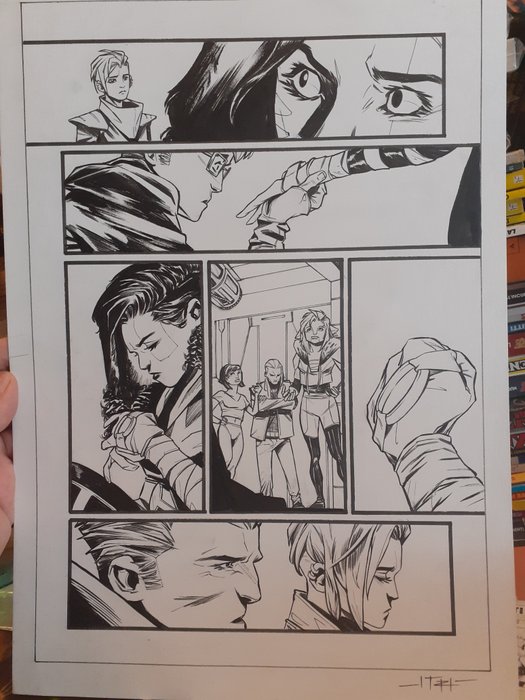 Itri, Marco - 1 Original drawing - power rangers - Test page - 2018