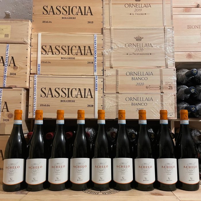 2021 Antinori, Achelo Syrah La Braccesca - Toscana DOC - 9 Bottiglie (0,75 L)