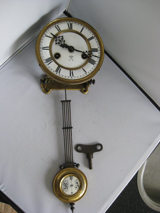 Clock movement - Gustav-Becker Silesia - Gustav-Becker Silesia - Brass-Enamel - 1850-1900