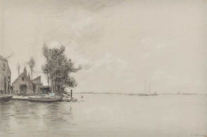 Willem Weissenbruch (1864-1941) - View over Markermeer, The Netherlands