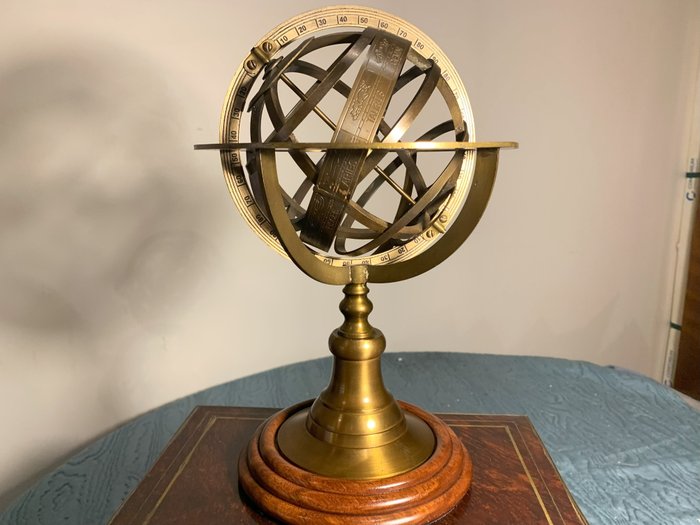 Armillary sphere - Bronze, Mahogany - 1960-1970