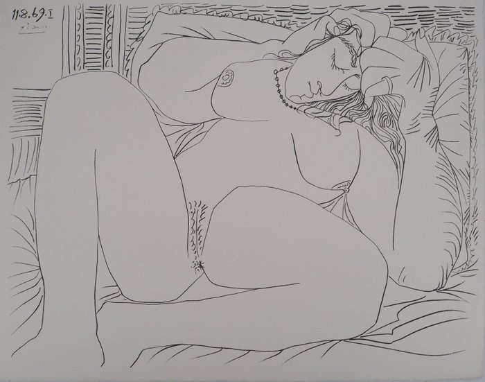 Pablo Picasso (1881-1973) - Nu endormi