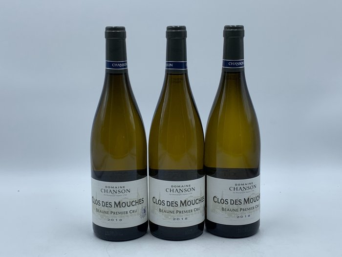 2018 Beaune 1° Cru "Clos des Mouches" - Domaine Chanson - 勃艮第 - 3 Bottles (0.75L)