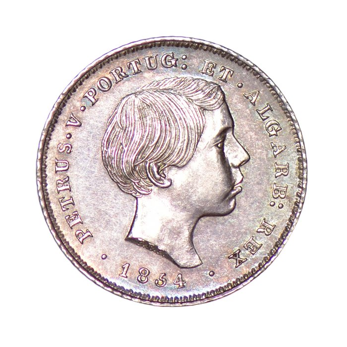 葡萄牙. D.佩德罗五世 （1853-1861）. 100 Reis 1854