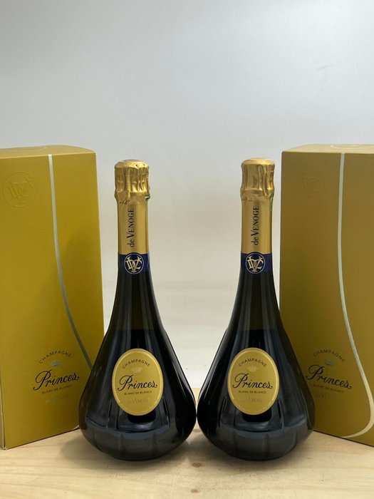 De Venoge, "Cuvée Princes" Brut - Șampanie Blanc de Blancs - 2 Sticle (0.75L)