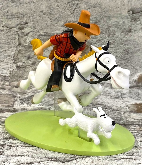 MoulinsArt - Tintin - 1 - 42178 - Tintin à cheval - Amérique
