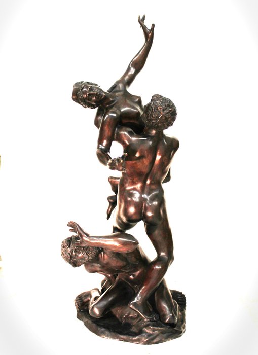 Sculpture, Ratto delle Sabine, dal modello di Giambologna - 120 cm - Bronze