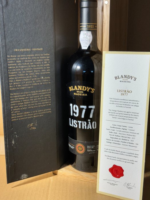 1977 Blandy's "Listrão" Medium Rich - 馬德拉 - 1 Bottle (0.75L)